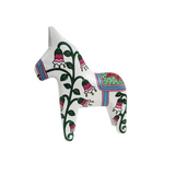 Handmade Swedish Dala Horse - Linnea Flowers