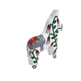 Handmade Swedish Dala Horse - Linnea Flowers