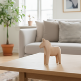 Swedish Wooden Dala Horse - Natural