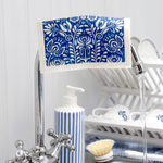 swedish dishcloth blue scandi sink