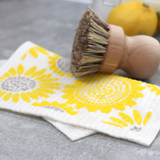 swedish dishcloth yellow sunflowers kitchen