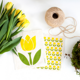 Amazing Swedish Dishcloth - Yellow Tulips