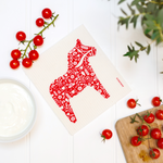 swedish dishcloth red dala by jangneus