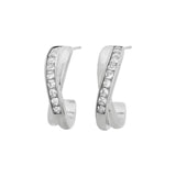 Andorra Creoles Duo L Steel Earrings