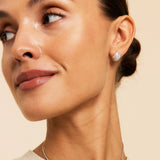 Amarillo Studs Rhodium