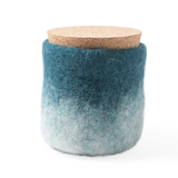 Wool Felt Jar - Petrol