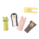 Wool Finger Puppets 5-Pack