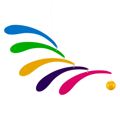 Flowing Rhythm Rainbow Mobile
