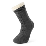 Norwegian Slipper Socks - Charcoal Grey