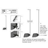 Dustpan & Brush Set - Graphite Black