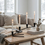 Iron Candle Holder Convex 16"