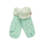 Knitted Mittens - Mint Green