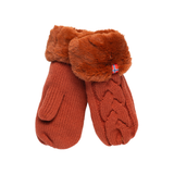 Knitted Mittens - Red