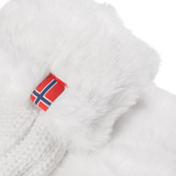 Knitted Mittens - White