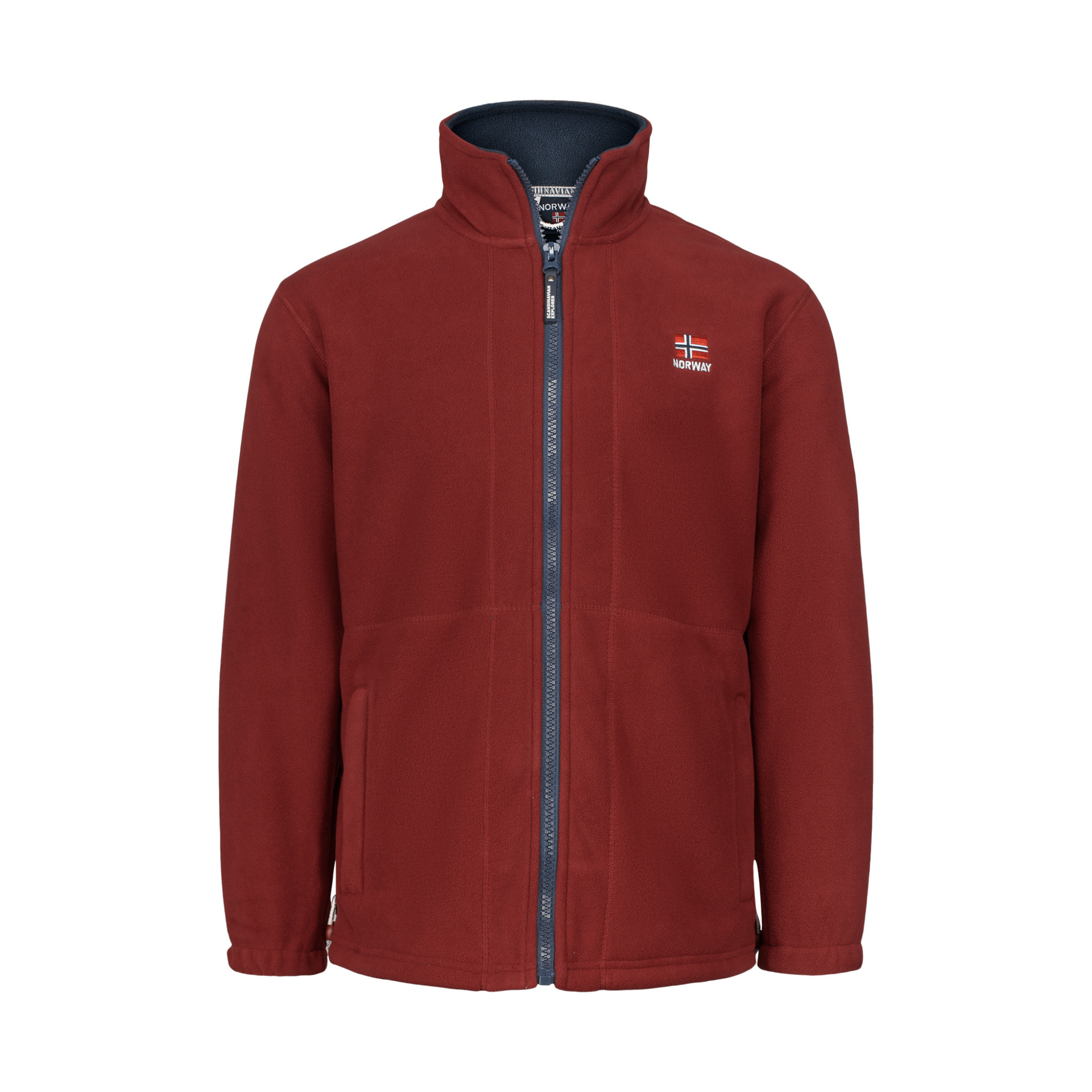 Mocca Fleece Jacket - Burgundy – Scandinavian North