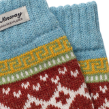 Multi Yellow Norwegian Socks Small