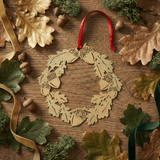 Oak Wreath Ornament