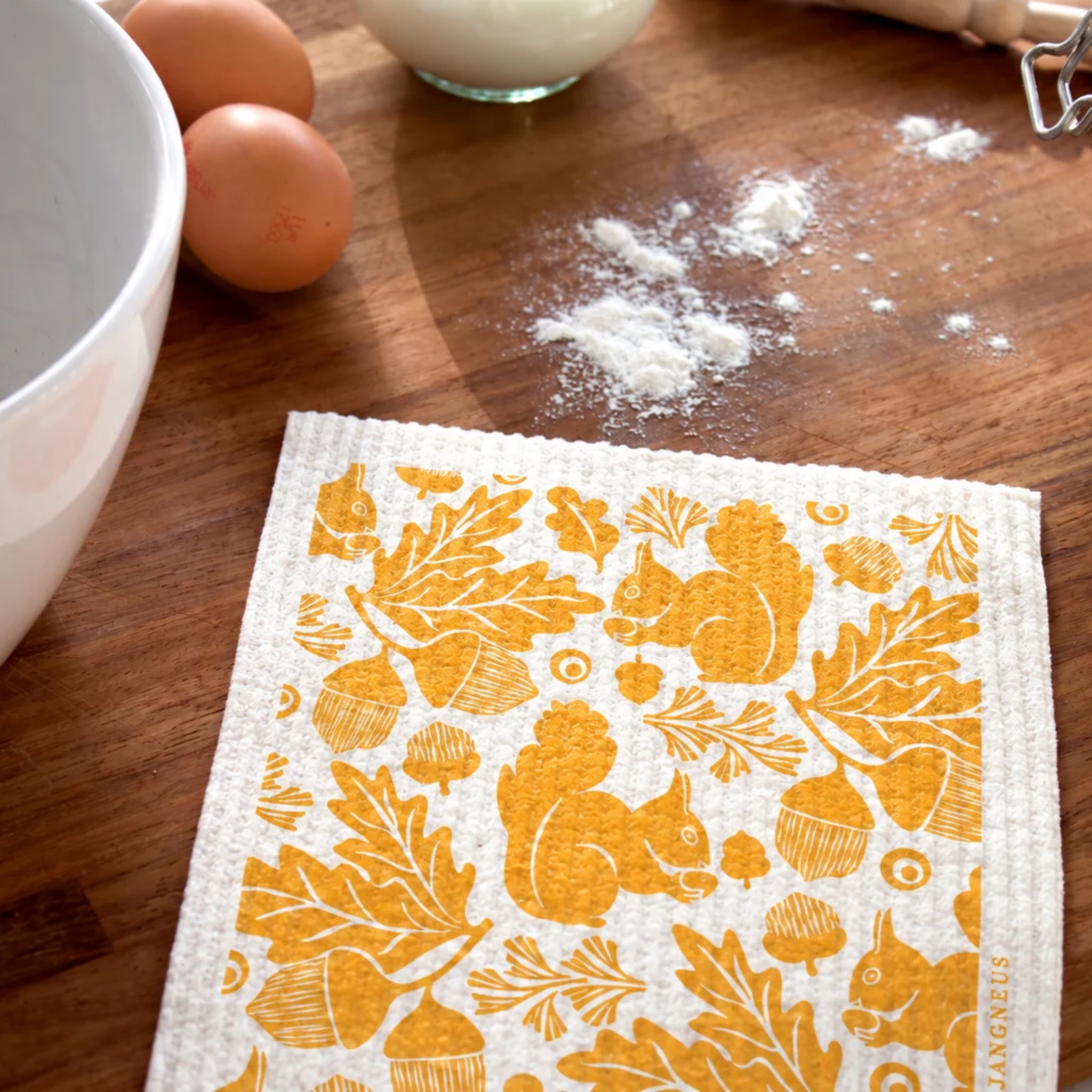 Amazing Swedish Dishcloth - Ochre Squirrel