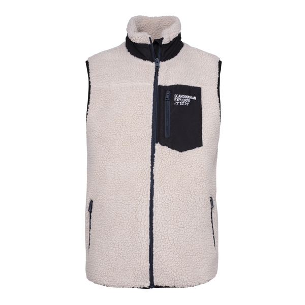Pile Fleece Vest - Beige – Scandinavian North