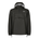 Olive rain anorak with a brand logo on a white background