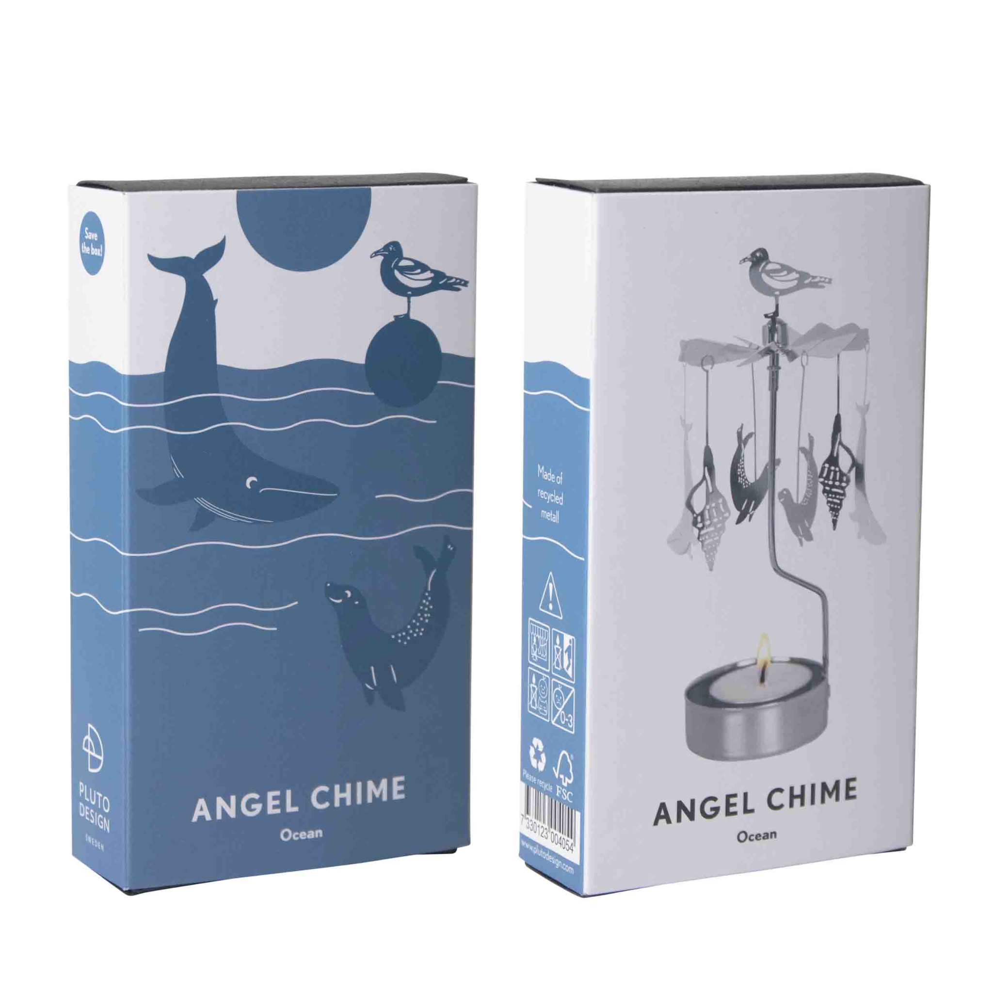 angel chime candle holder ocean