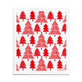 amazing swedish dishcloth red christmas forest