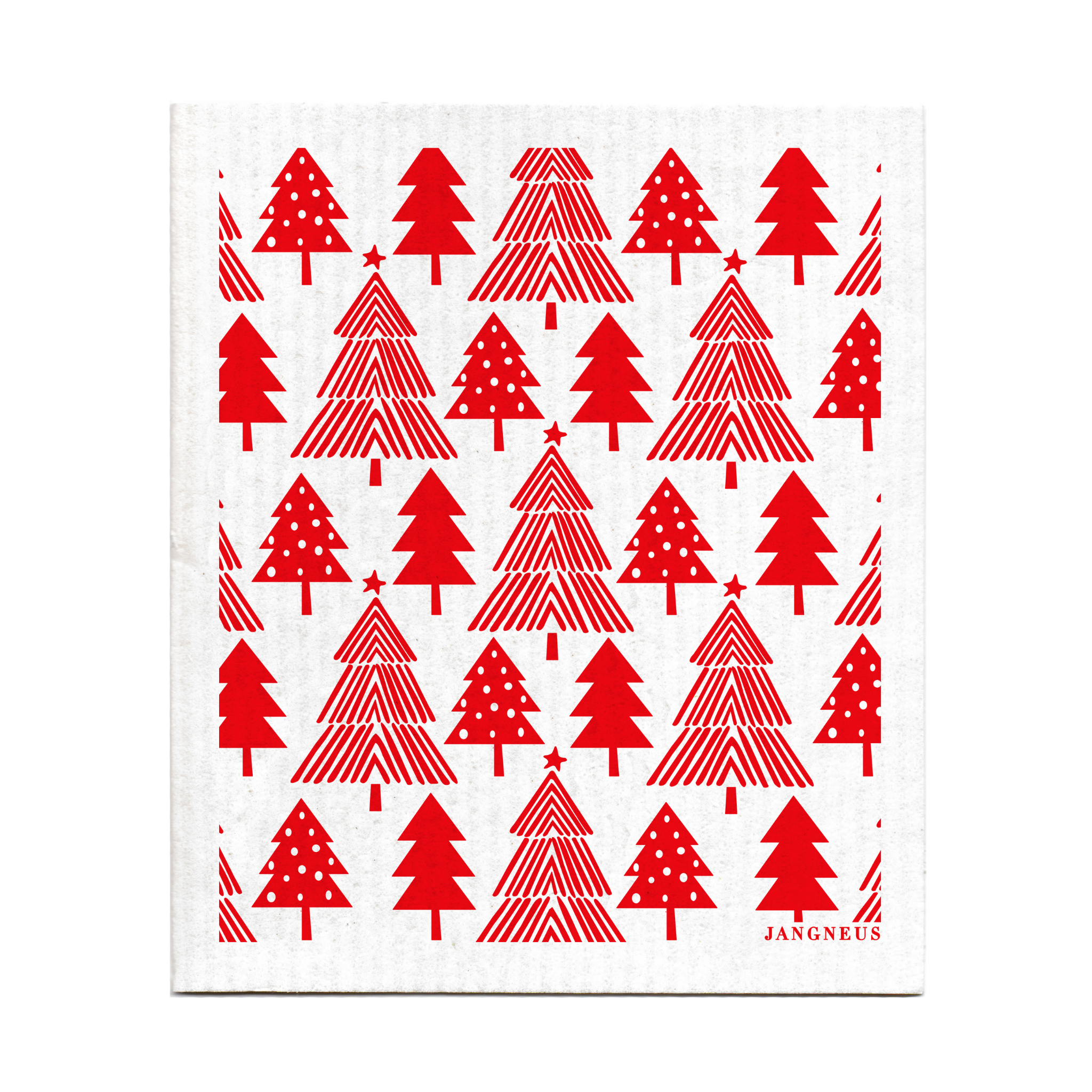 amazing swedish dishcloth red christmas forest