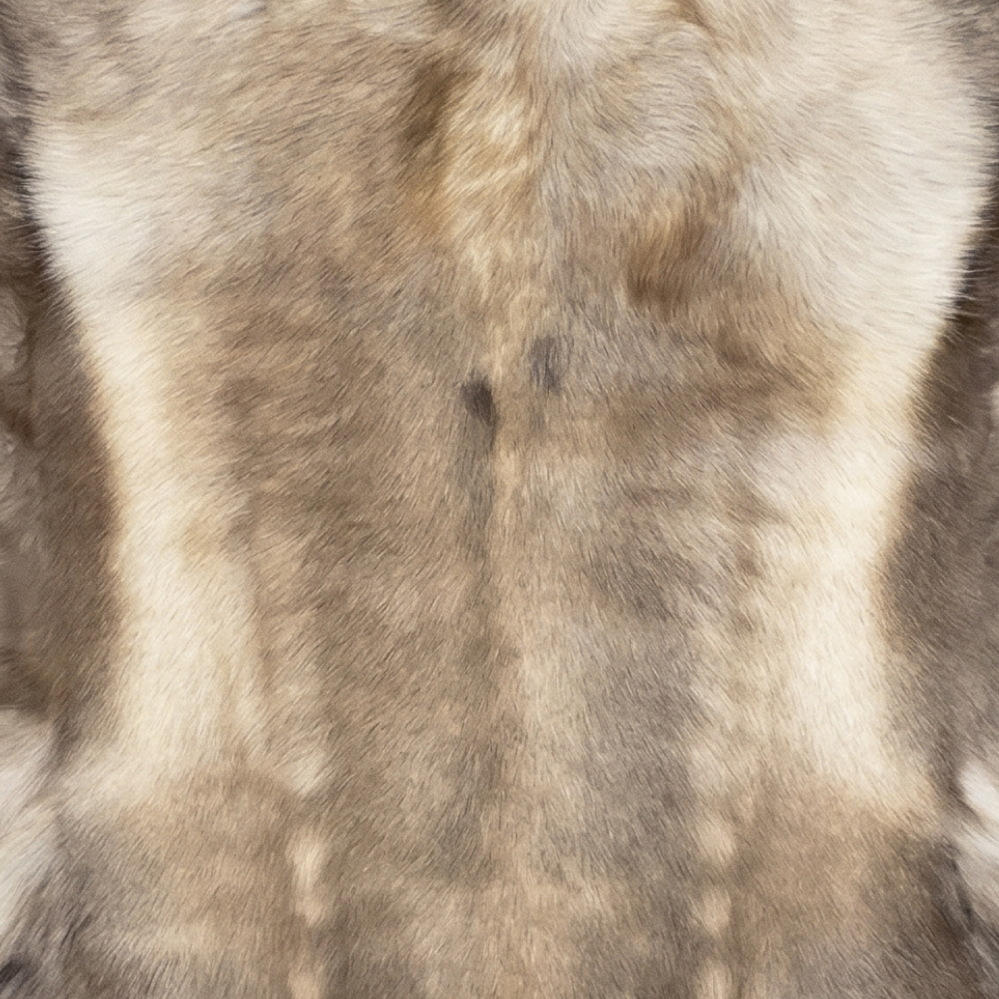Close-up of brown and beige reindeer fur