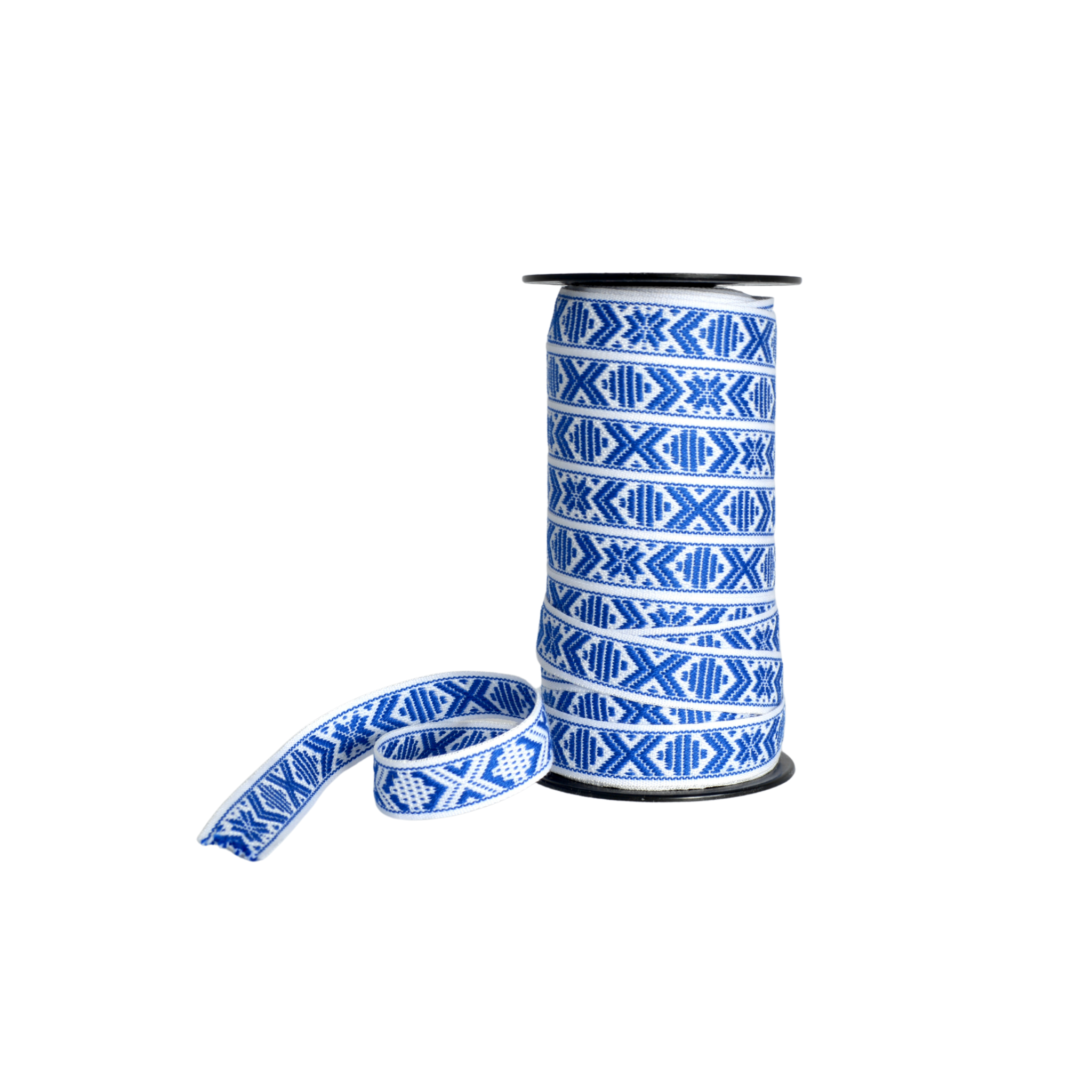 Ribbon 15mm - Blue Folk Pattern – Scandinavian North