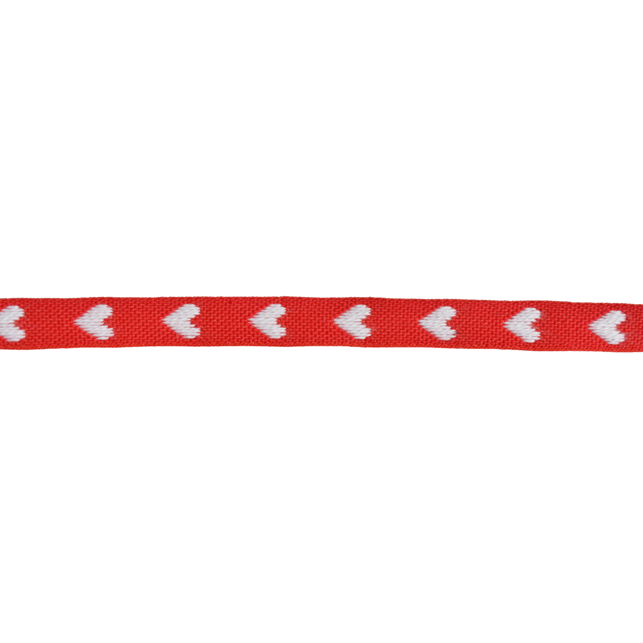Ribbon 8mm - White Hearts