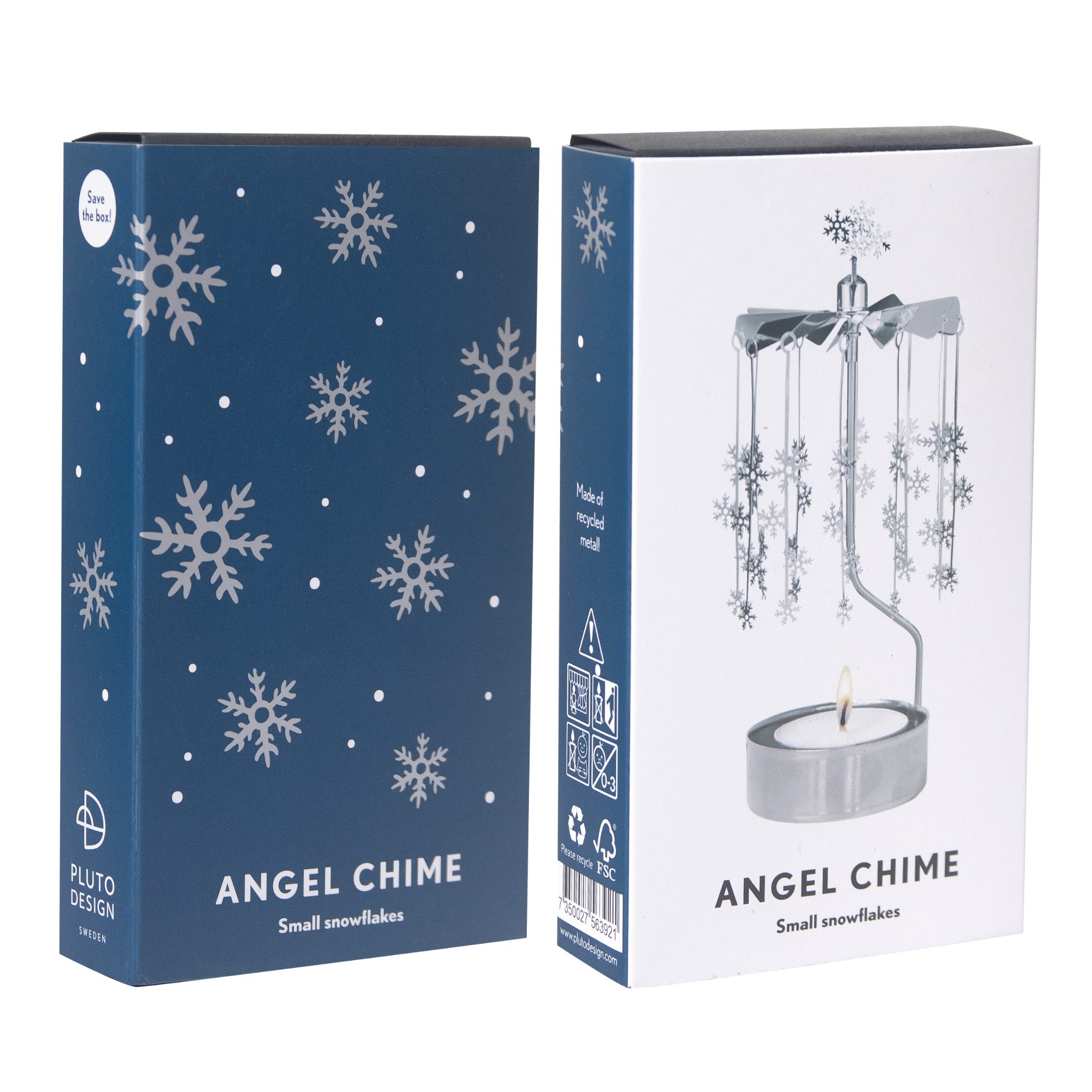 angel chime small snowflakes