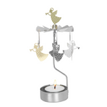rotating candle holder trumpet angel made in sweden