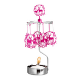 Rotating Candle Holder - Deer & Kid Pink