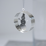 Round Snowman Ornament