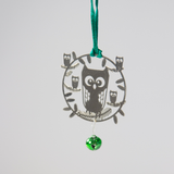 Silver Owl Ornament