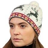 Snapp Knitted Beanie - White