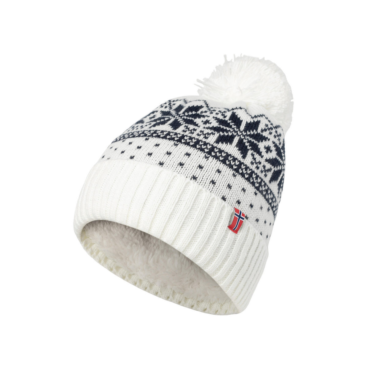 NWT Perfect Moment Patch Beanie in Snow White Into the Wild 4 Point Beanie – Snow White Technologies main image 3