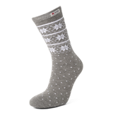 Snow Crystal Socks - Grey