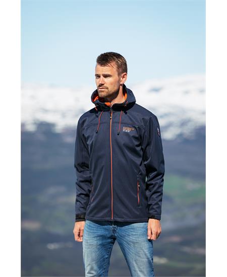 3 Layer Softshell Jacket Unisex - Navy Melange