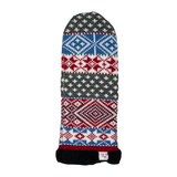Soppero Knitted Mittens - Red