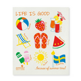 Amazing Swedish Dishcloth - Life is Good (Summer)