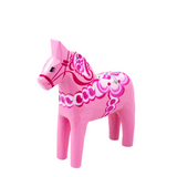 Swedish Wooden Dala Horse - Pink