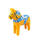 Swedish Wooden Dala Horse - Yellow