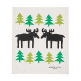 Amazing Swedish Dishcloth - Bengt & Lotta Moose in Forest
