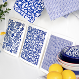 Amazing Swedish Dishcloth - Blue Dala Pattern