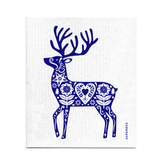 Amazing Swedish Dishcloth - Blue Reindeer