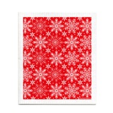 Amazing Swedish Dishcloth - Red Snowflakes