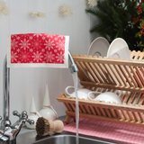 Amazing Swedish Dishcloth - Red Snowflakes