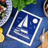 Amazing Swedish Dishcloth - Sailboat