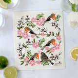Amazing Swedish Dishcloth - Spring Birds